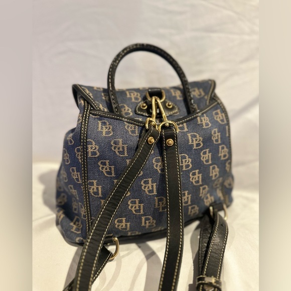 Signature Canvas Dooney & Bourke - Backpack - Blue Fabric Denim - Picture 6 of 15